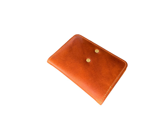 Italian Butter leather passport wallet made to order by MANEO Leather in Queensland